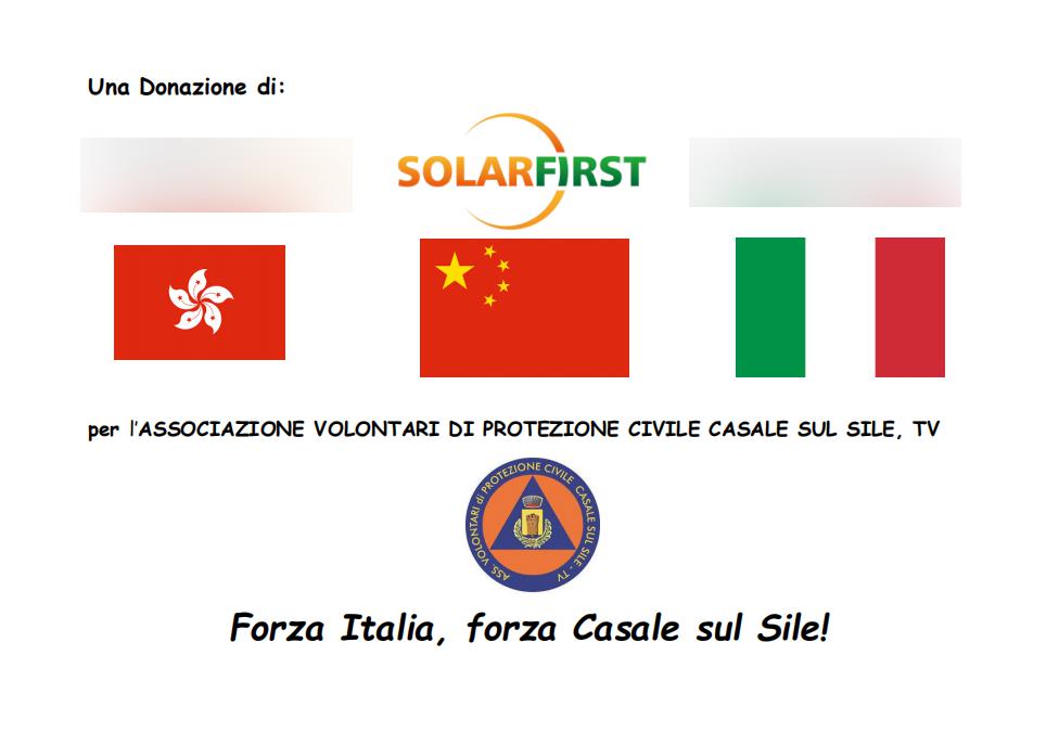 Solar First Presents Medical Supplies to Foreign Partners and Organizations