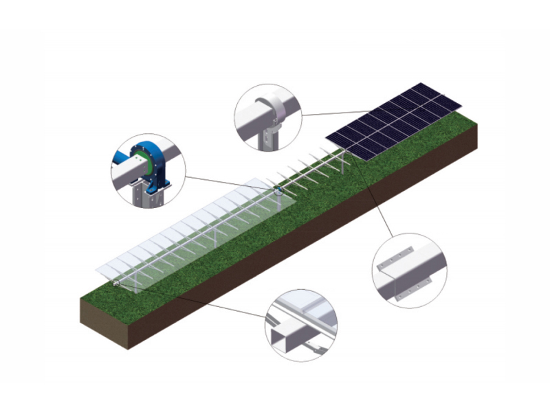Horizon D Series Single Point Drive Single Axis Solar Tracking Systems