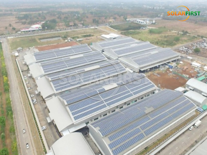 8.8MWp Solar Metal Roof Power Station in Thailand