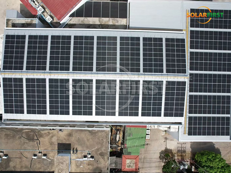 1MWp Solar Metal Roof Power Station in Thailand