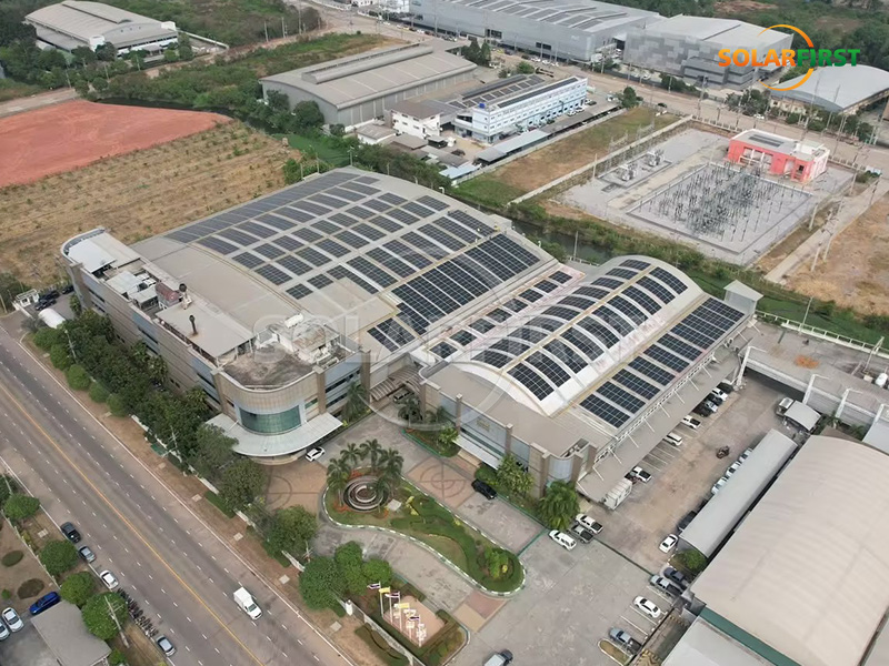 2MWp Solar Metal Roof Power Station in Thailand
