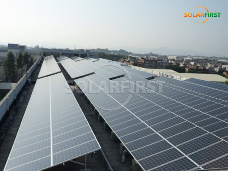 60KWp Solar Concrete Roof Power Station in China