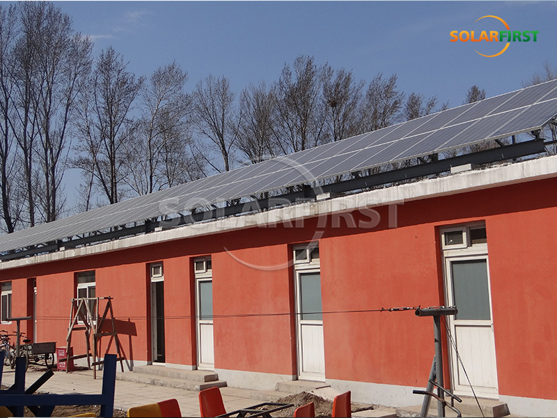 20KWp Solar Concrete Roof Power Station in China