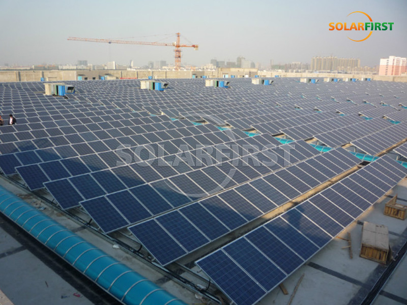 2.8MWp Solar Concrete Roof Power Station in China