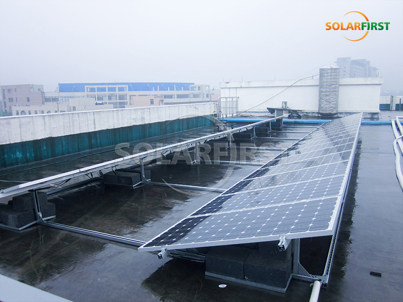 500KWp Solar Concrete Roof Power Station in China