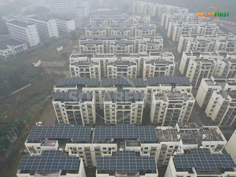 300MWp Solar Concrete Roof Power Station in China