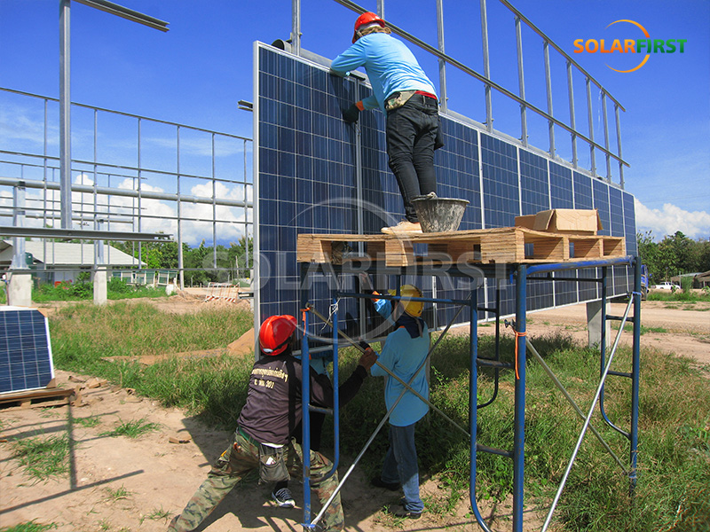 120MWp Flat Single-axis Tracking Solution in Thailand