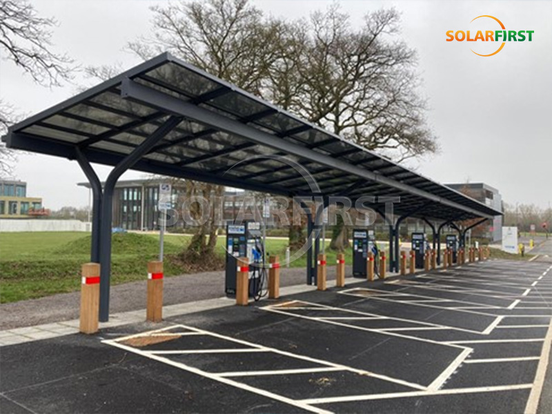 100㎡ Solar BIPV Carpark Solution in UK