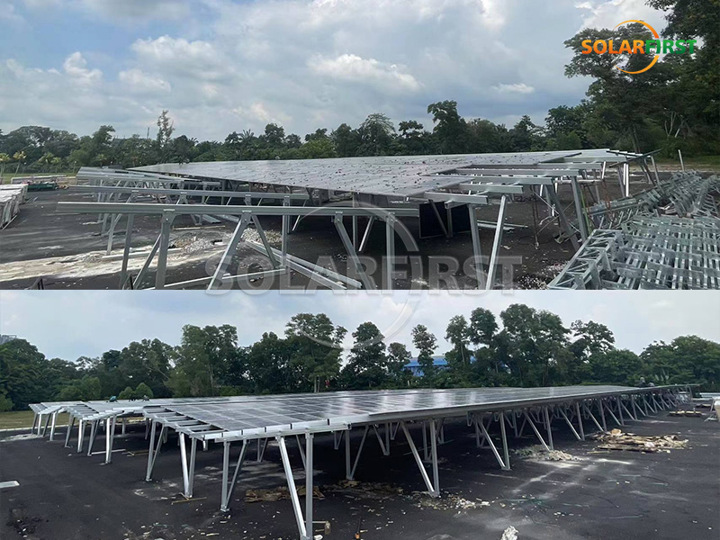 627KWp Solar BIPV Carpark Solution in Malaysia