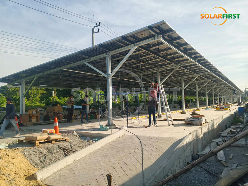 295KWp Solar BIPV Carpark Solution in  Thailand