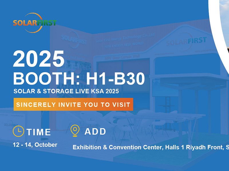 Solar First Energy Invites You to Solar & Storage Live KSA 2025