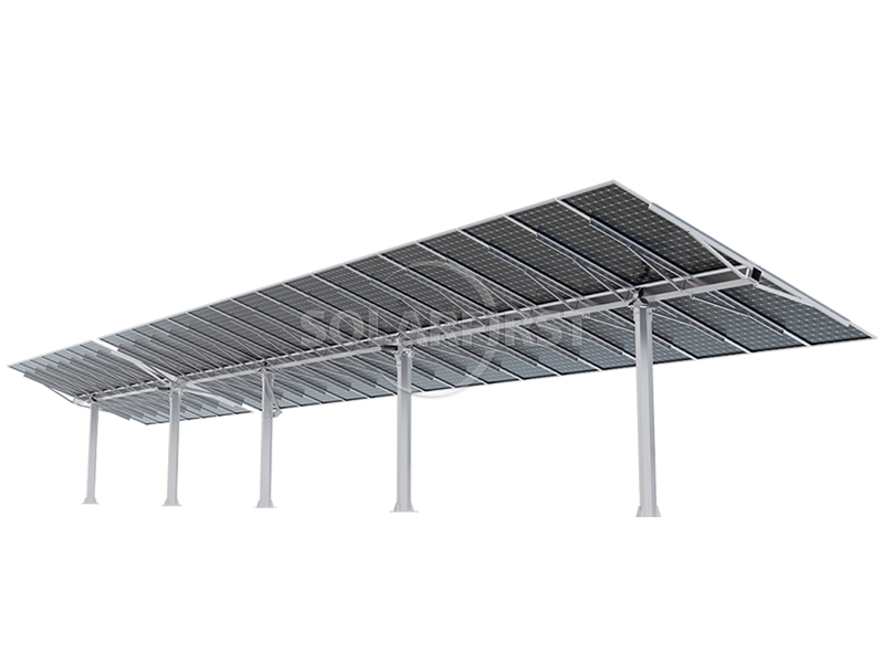 Horizontal single axis tracker structure with multi-point drive system
