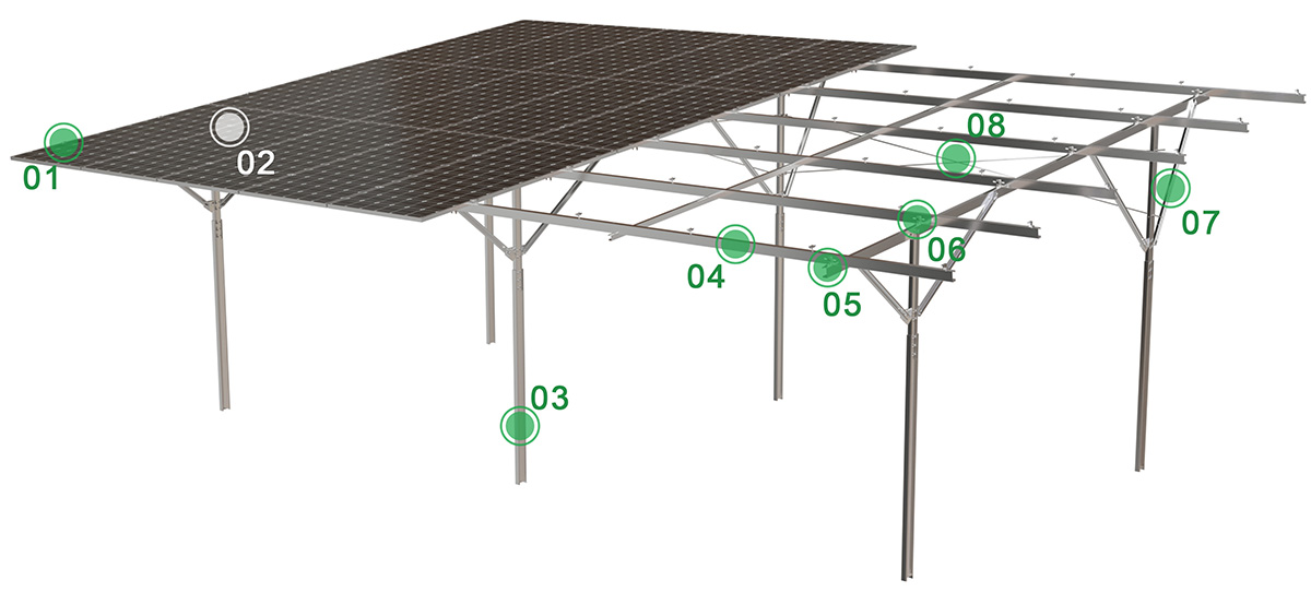 #steel pile solar ground mount