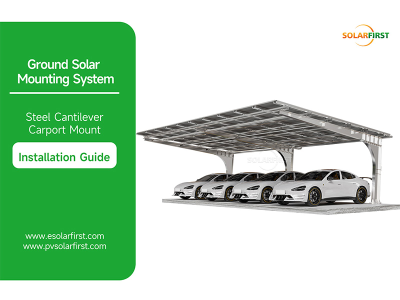 Carbon Steel Cantilever Solar Carport