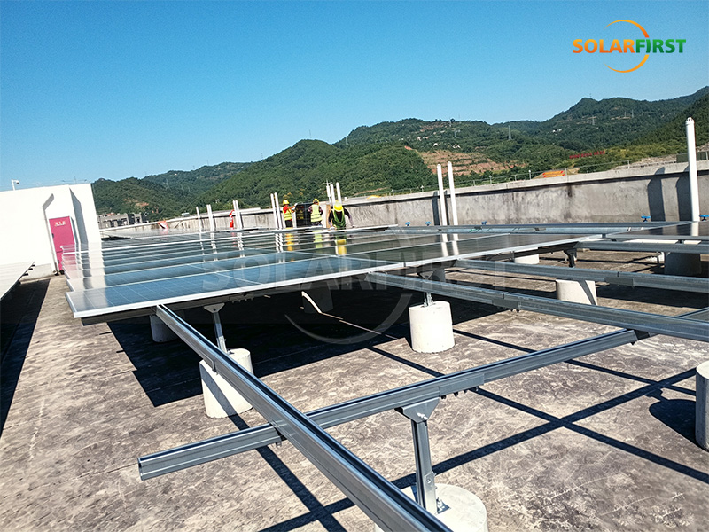 5MWp Solar Concrete Roof Power Station in China