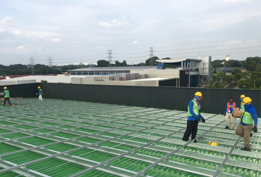 1MW green metal roof project in Malaysia 2020