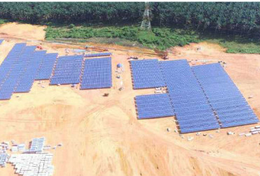 Our big commercial ground solar system under construction