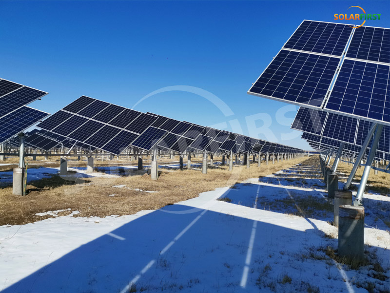 Hebei Zhangbei 25MW  tilted tracker project