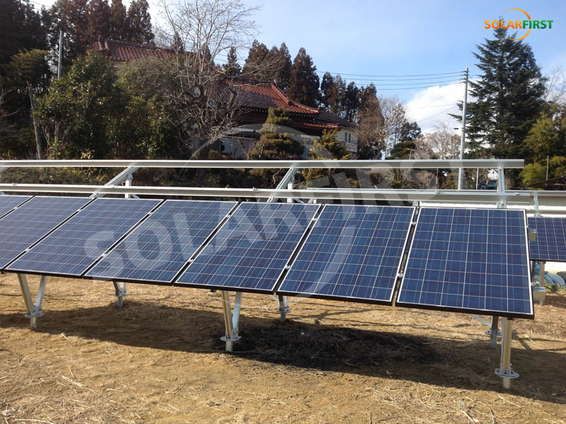 Japan 165KWp ground support project