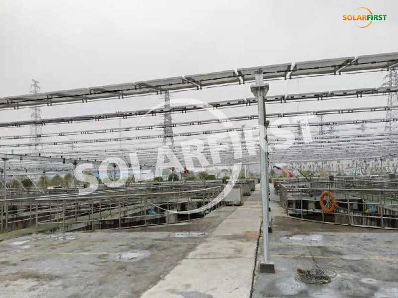 Hunan Changsha 2.9MWp Flexible Suspension Cable Support-Sewage Treatment Plant Project